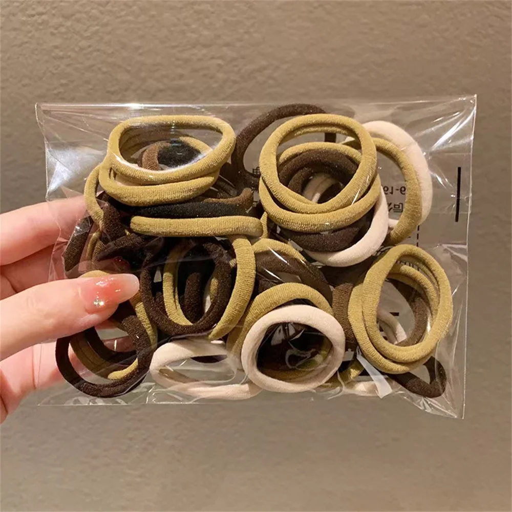 Hair Accessory 50/100pcs Black Hair Bands for Women Girls Hairband High Elastic Rubber Band Hair Ties Ponytail Holder Scrunchies