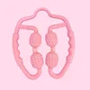 4-wheel leg slimmer soft rubber yoga exercise circular roller leg muscle relaxation foam massage stick leg clamp massage 2
