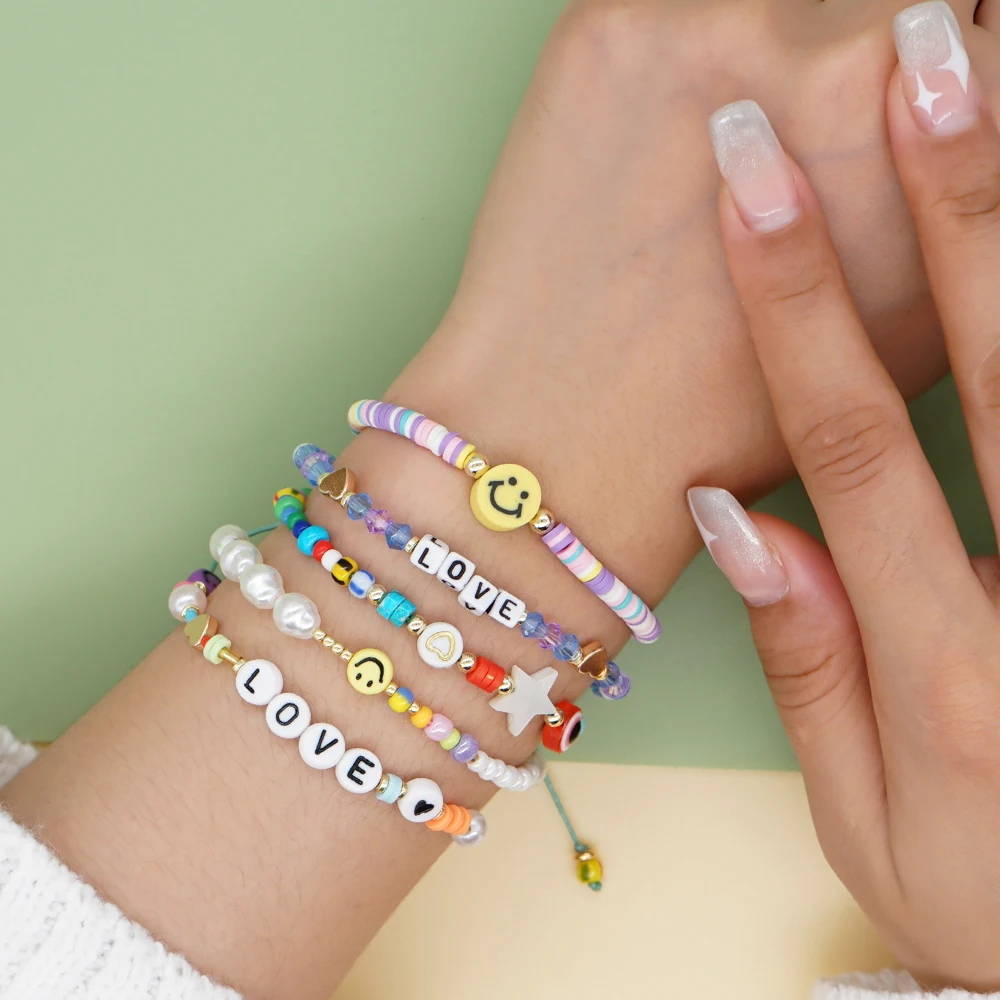 

YASTYT Bracelets Combination Jewelry Pearls Evil Eye for Women Gifts Fashion Party Bohemia Girs Rope Chain Accessories Lucky