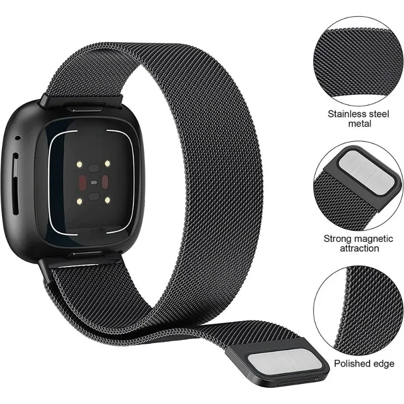 Magnetic Stainless Steel Mesh Milanese Loop Bracelet Strap