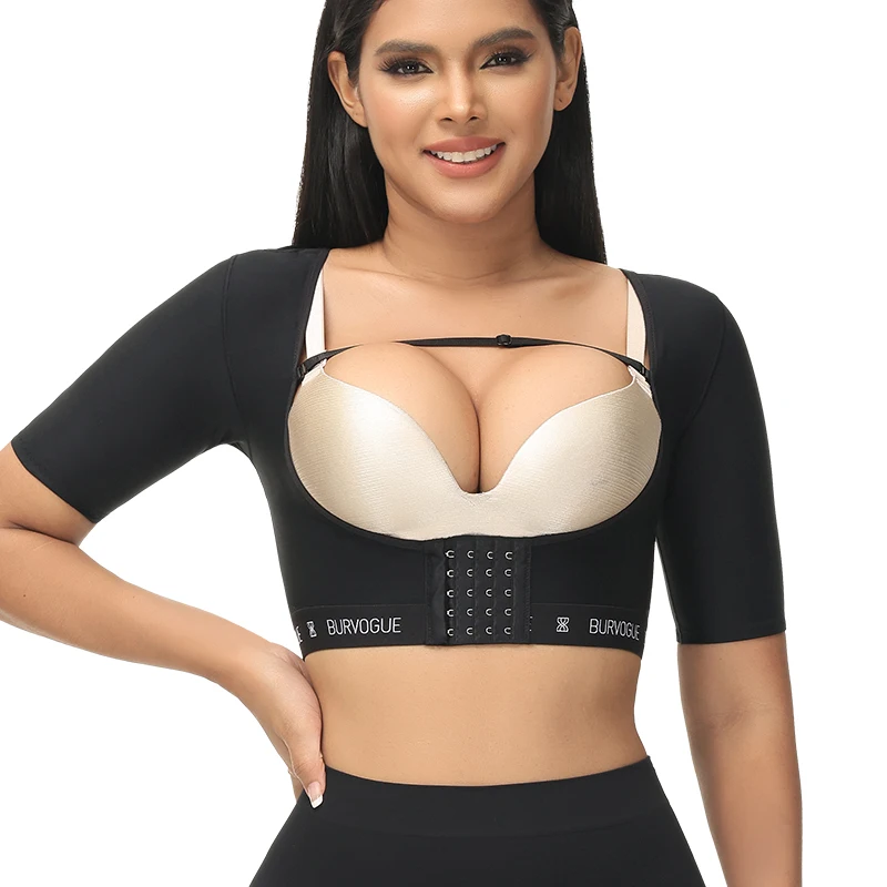 CYDREAM Donne Braccio Shaper Top Slimmer Compressione Maniche Post Chirurgia Postura Correttore Tank Top - Beige - XL