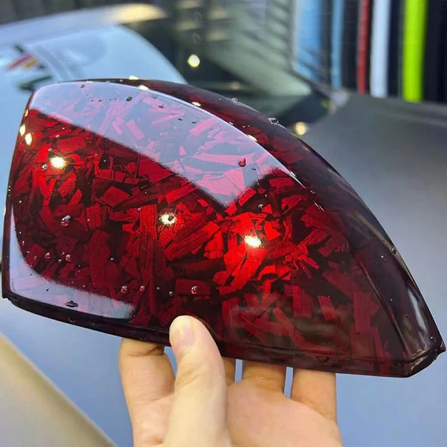 Pet nero argento rosso forgiato in fibra di carbonio vinile avvolgere auto  carbonio film moto bicicletta auto decalcomania avvolgimento