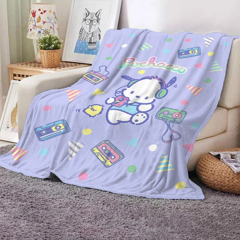 

Plush Blanket For Decorative Sofa P-Pochacco Dog Bedspread On The Bed Boho Home Decor Bedroom Decoration Fluffy Soft Blankets
