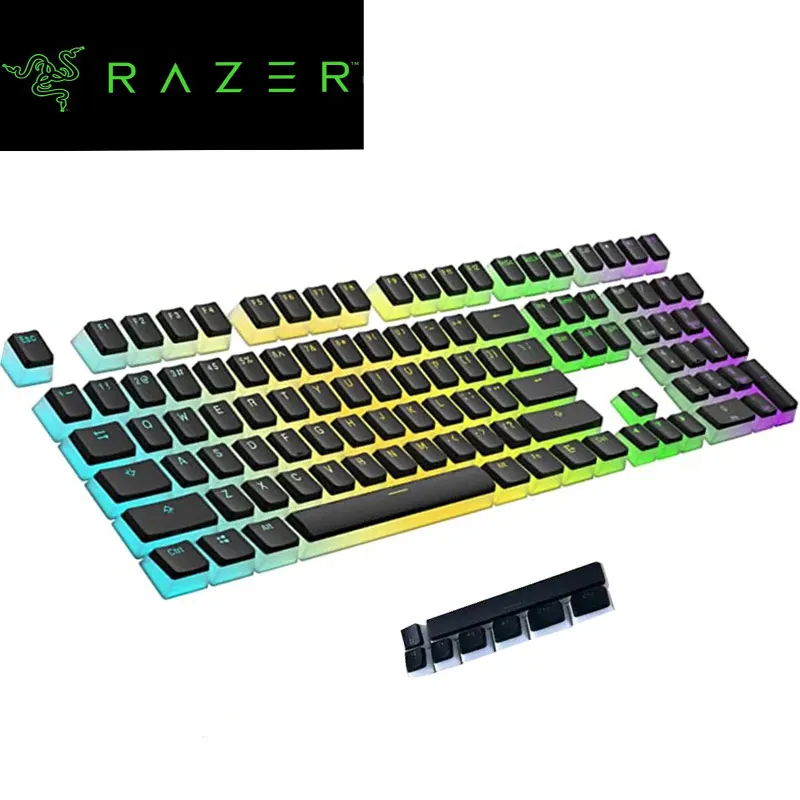 Teclado Razer-pudding Double Shot Backlit Teclado Mecânico 118 Teclas Layout Ansi Pbt Razer Blackwidow Huntsman 6u