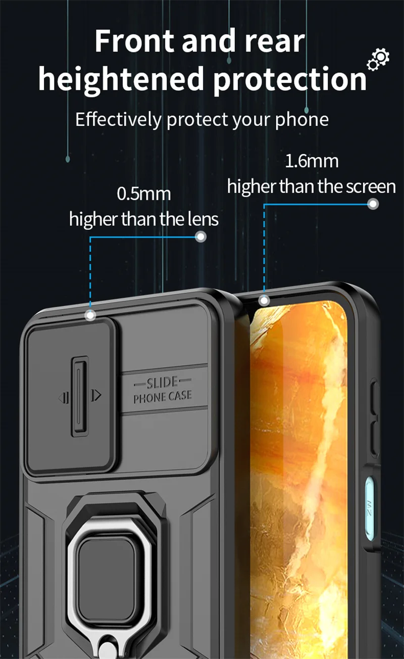 Schutzhülle Für Samsung Galaxy Mit Magnetischem Ringhalter_voghion.com