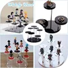 1Set 7-Tier Action Figure Stand Round Acrylic Display Stand Collectibles Organizer Holder Black Layered Display Stand 5