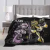 Robot Murder Drones Anime Movie Warm Soft Blankets Uzi Travel Plush Throw Blanket Fashion Chair Flannel Bedspread Sofa Bed Cover 4