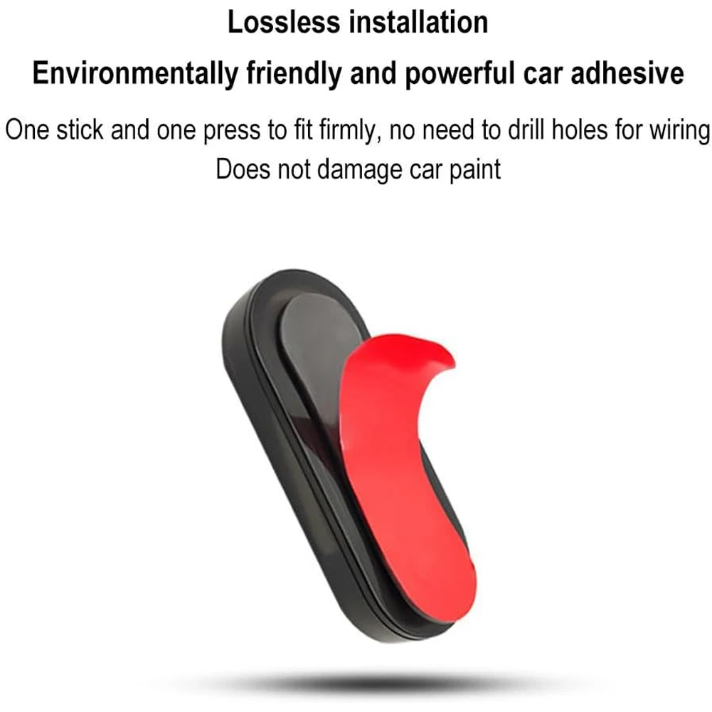 1-5PCS Car Warning Light for Bike Motorcycle Scooters Solar LED Warn Light Red-Blue LED Strobing Signal Solar Flashing Light