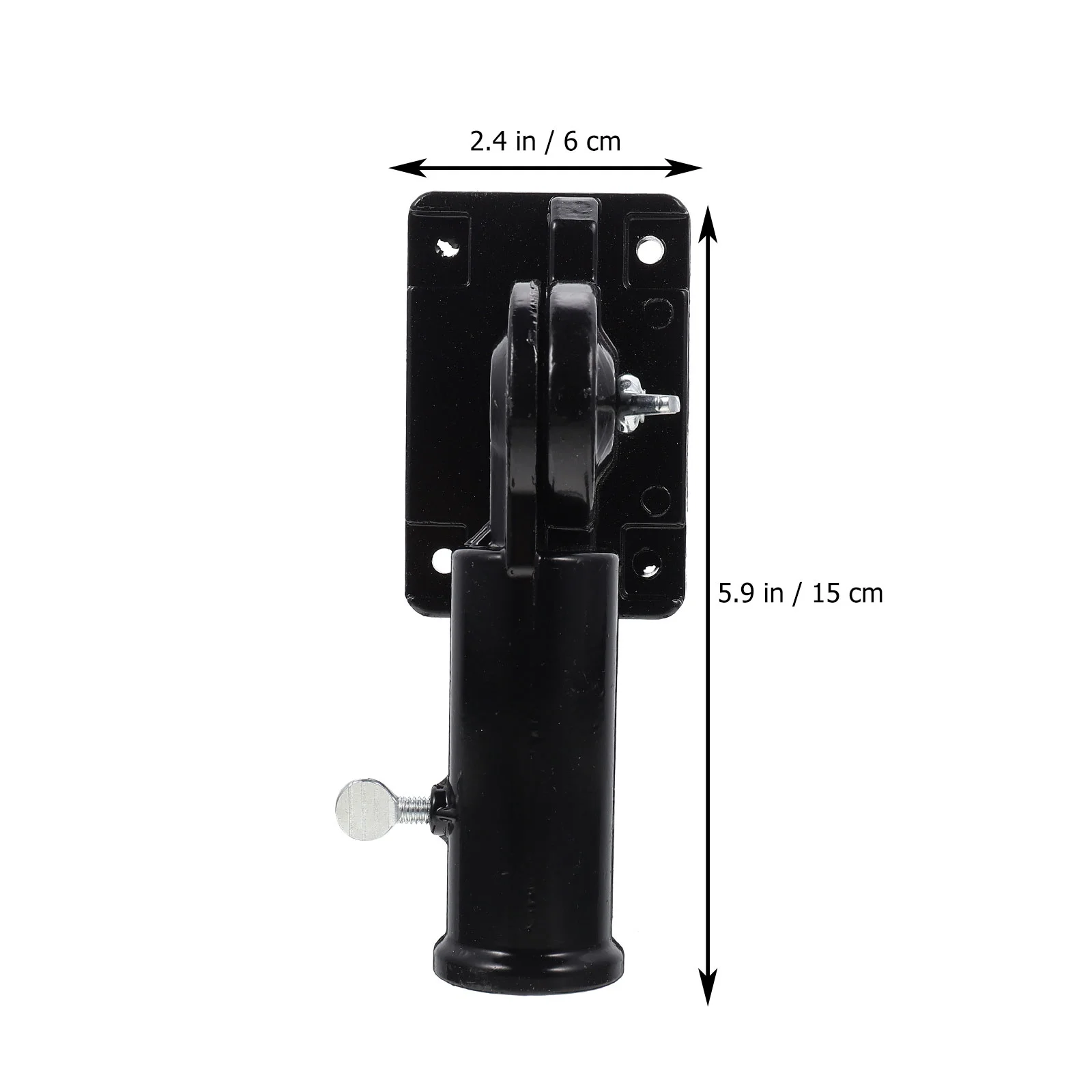 Flag Pole Holder Bracket Flagpole Mount Garden Mounting Outdoor Stand Display Socket Wall House Base Banner Metal Post Rack