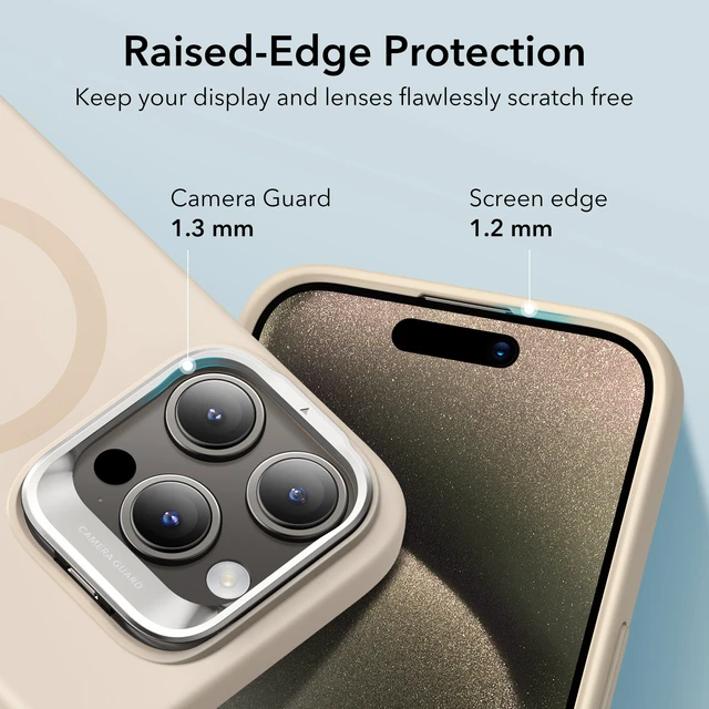 ESR for iPhone 15 Pro Liquid Silicone MagSafe Case for iPhone 15 Pro Max  Silky Smooth Clound Soft Case With Camera Kickstand - AliExpress