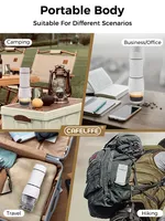 Cafelffe 3 In1 Portable Coffee Machine Hot/Cold Water Manual Espresso Maker For Capsule & Ground Hand Press Brewer hiking Travel 5