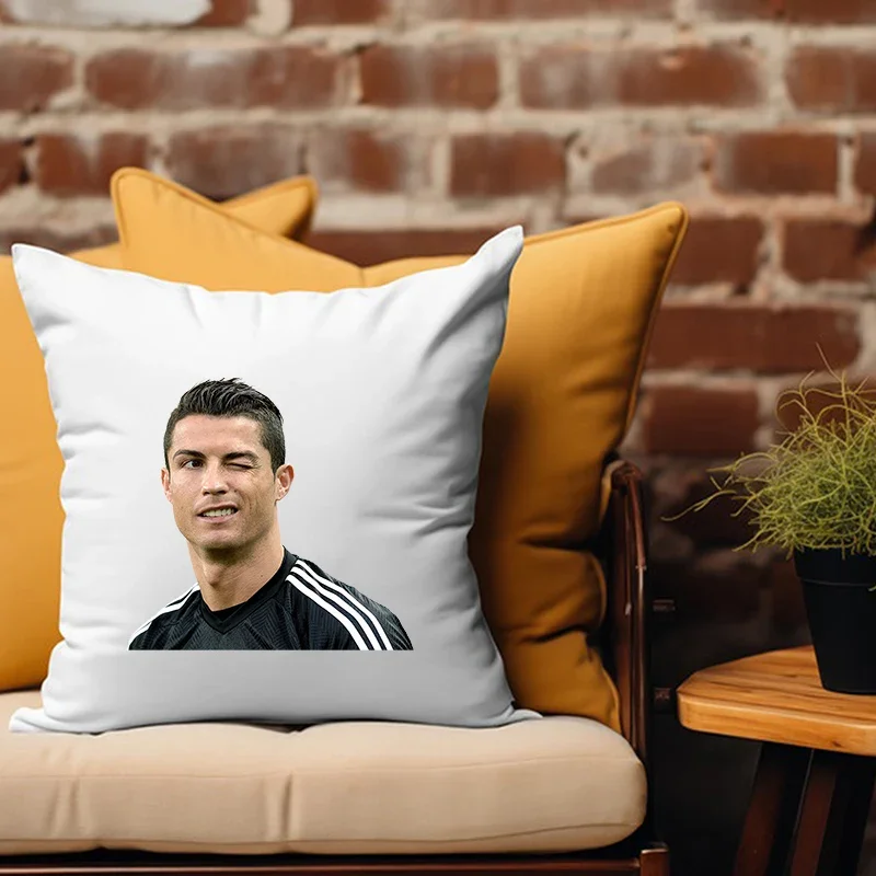 Cool Cushion Cover 45X45 CR7 Cristiano Ronaldo Pillows Sofa Cushions Home Fall Decor Pillowcase Boys Kids Gift Soccer Super Star 6