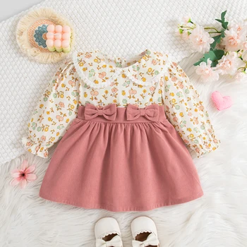 Floral Bow Baby Dress 1