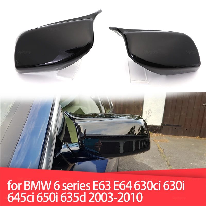 

Covers M Style Rearview Mirror Caps M Look Door Wing Mirror Cover for BMW 6 series E63 E64 630ci 630i 645ci 650i 635d 2003-2010