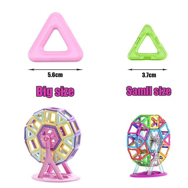 Big Size Magnetic Designer Construction Set Model & Building Toy Magnets Magnetic Blocks Educational Toys For Children 2