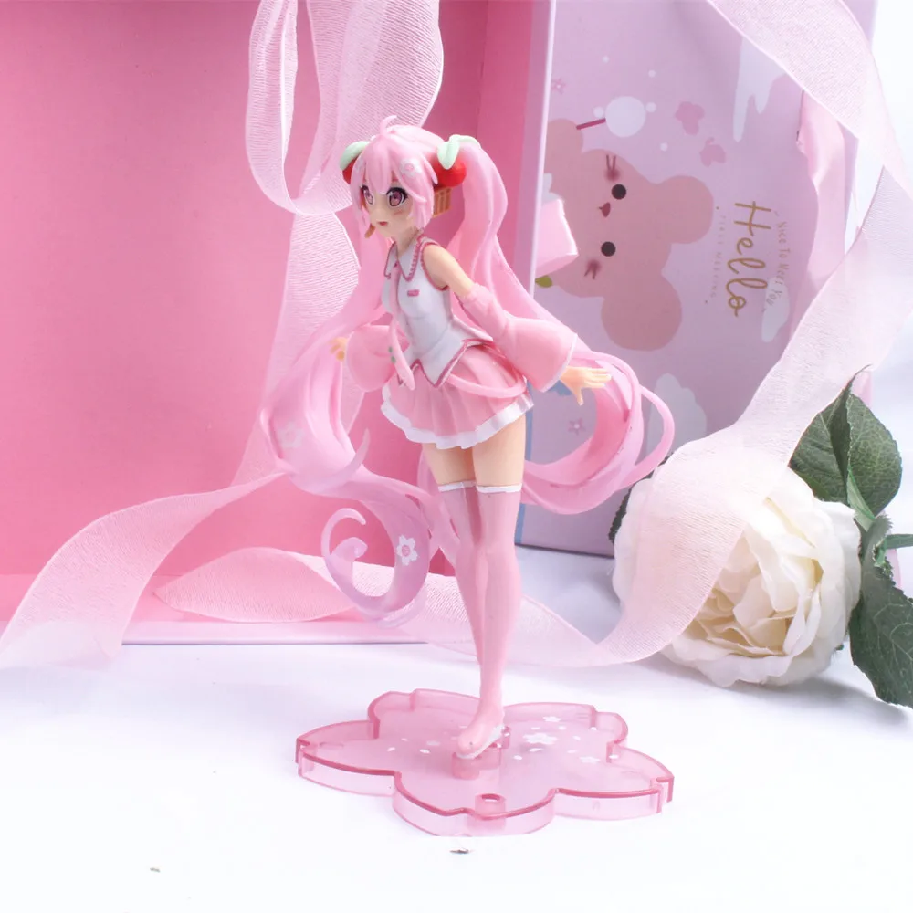 Figura anime personalizada de acessórios de menina rosa miku hatsune de 7  polegadas - China Hatsune miku e anime Figura preço