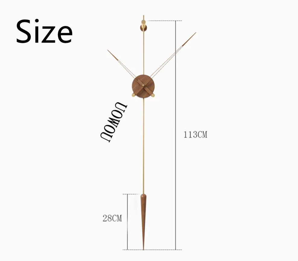 Nordic Pendulum Wall Clock Modern Living Creative Design Wall Clock Living Room Office Home Minimalist Pendulum Individual wall clock