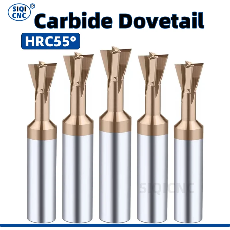 Carbide Dovetail Milling Cutter Tungsten Steel Machining Tool For Metal