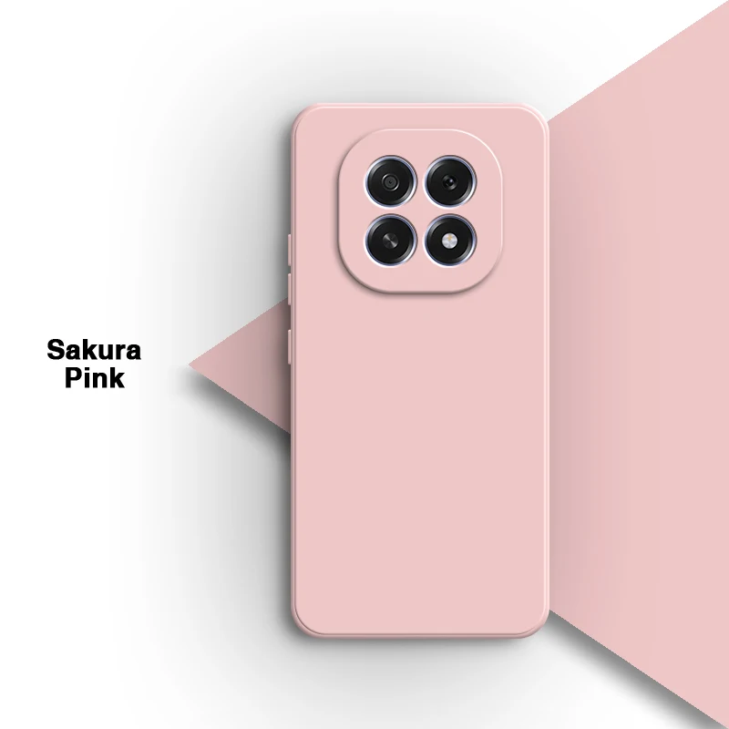 Luxury Shockproof Soft Liquid Silicone Phone Case - Solid Color Back Protective Cover in Candy Style