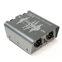 1 PCS Passive Dual 6.35Mm To XLR Audio Stereo Signal Isolator 2 In 2 Out Eliminator Box Plastic+Metal As Shown For DJ Mixer 1