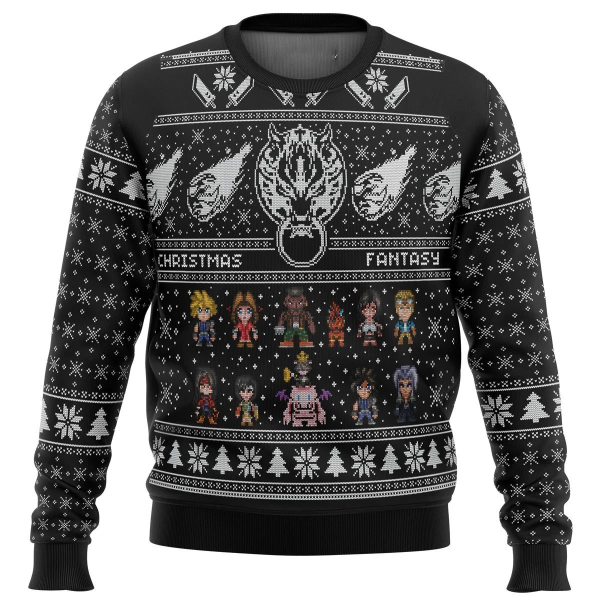 thumbnail image 1 of Suéteres clásicos de Final Fantasy para hombre, 8 suéteres navideños feos, suéteres de Papá Noel, suéteres y tops 3D, otoño e invierno c, 1 of 4