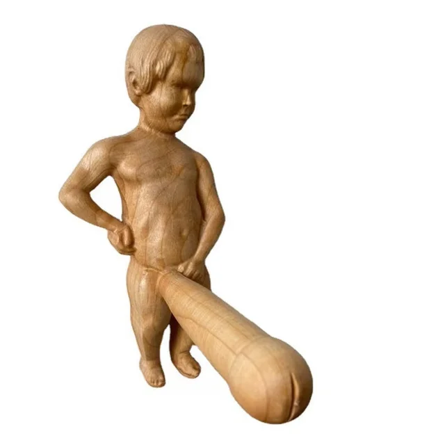 Funny Wooden Penis Toilet Paper Holder 6