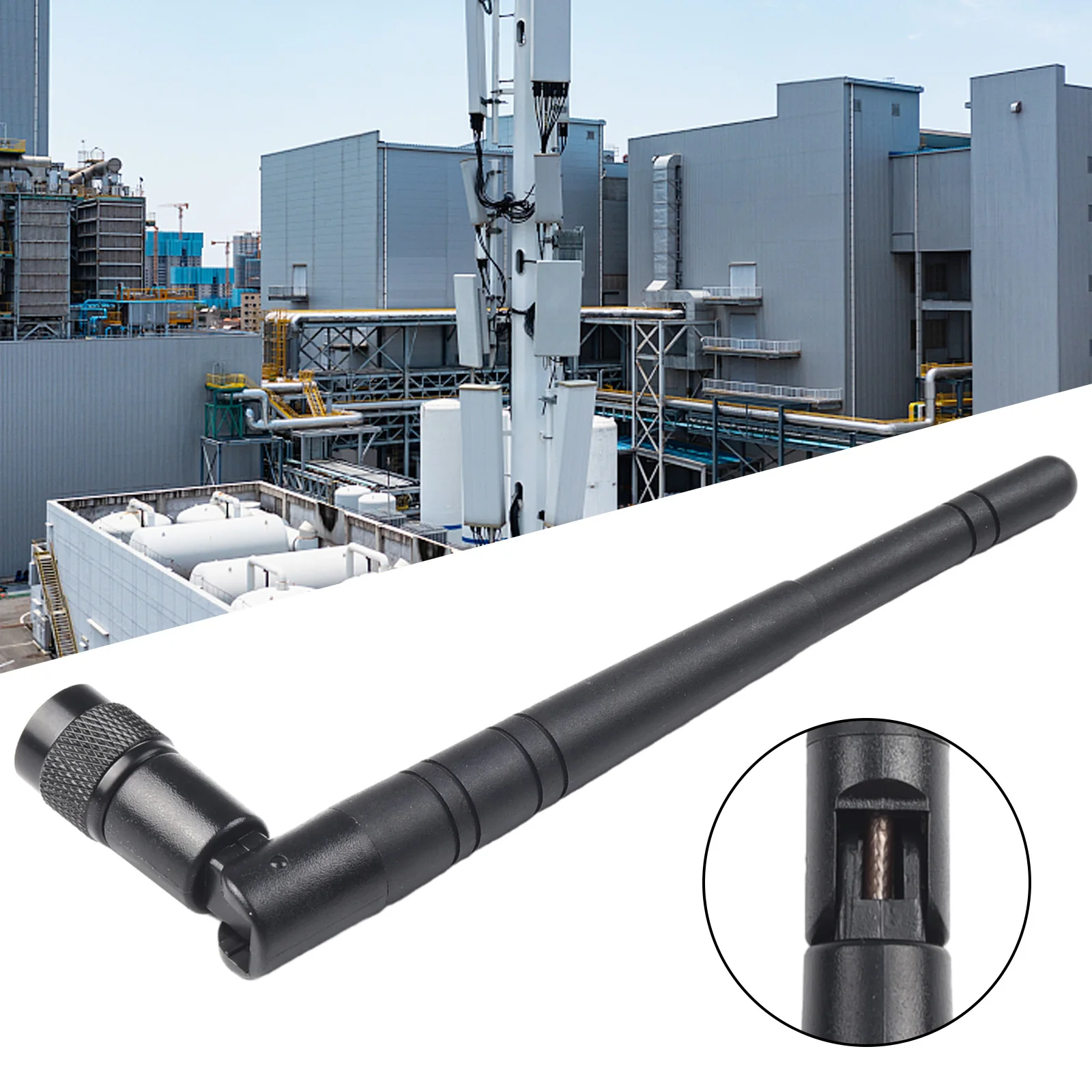 

5dBi 2.4GHZ Antenna RP-TNC Male Connector For S3 S6 SPS RTS TSC2 TSC3 5600 Georadio Robot RP-TNC Equipment Accessories