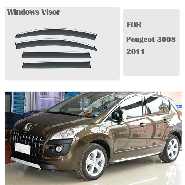 Deflectores para Peugeot 3008 T8 2011 ~ 2019 2015 2018, accesorios para  ventanas laterales de coche, cubierta de visera, protectores de cejas para  lluvia, embellecedor de visera solar - AliExpress