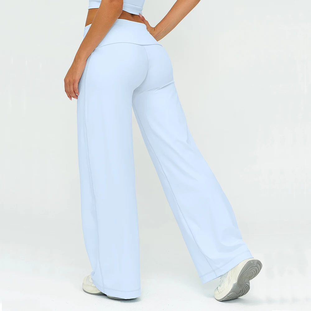 Yoga Bell-bottoms Sweatpant Straight Leg Yoga Pants Women's Loose Tracksuit Wide Leg Outdoor Gym Runing Casual Wide-leg Pants 1