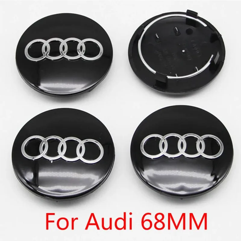 Premium Car Wheel Center Cap Hub Cover Badge - 4PCS Set