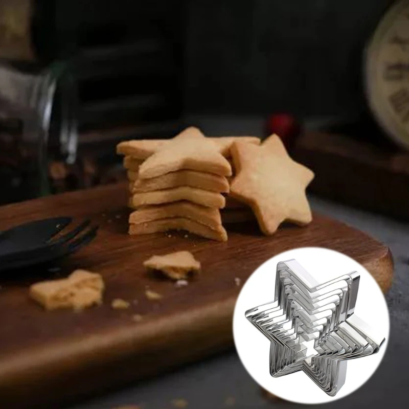

10 шт. формочки для печенья пищевая нержавеющая сталь 3D мультяшная звезда тема кухня