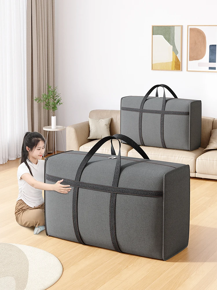 1pc Oxford cloth wardrobe storage bag Heavy duty tote bag cotton quilt storage bag Clothing moving bag 2