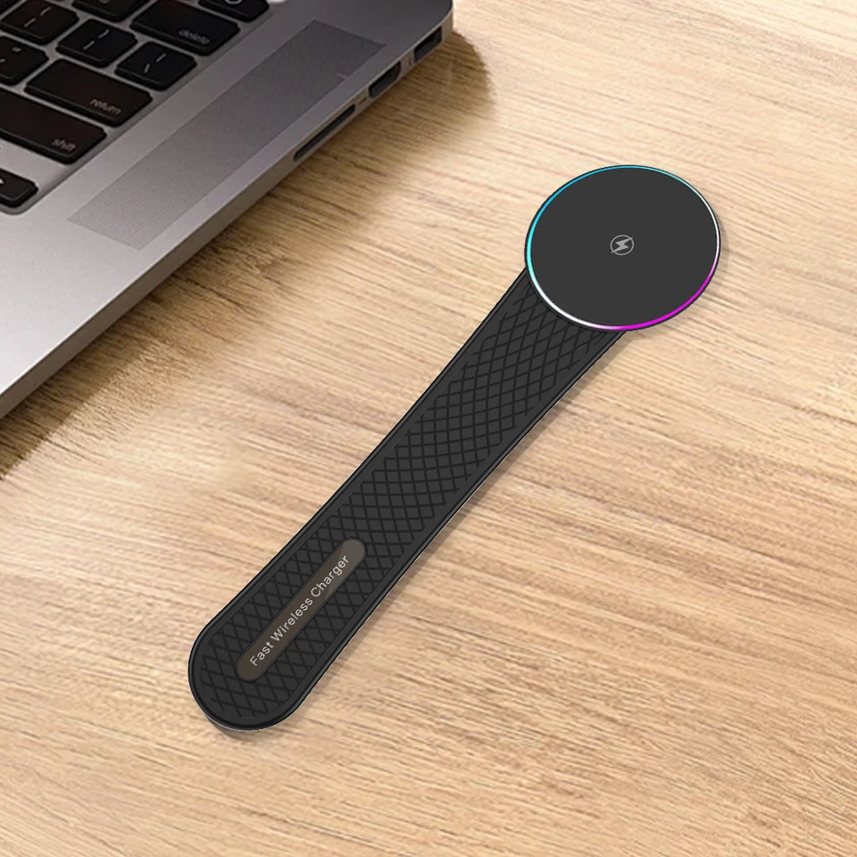 Magnetic Car Wireless Charger Phone Stand with RGB Light