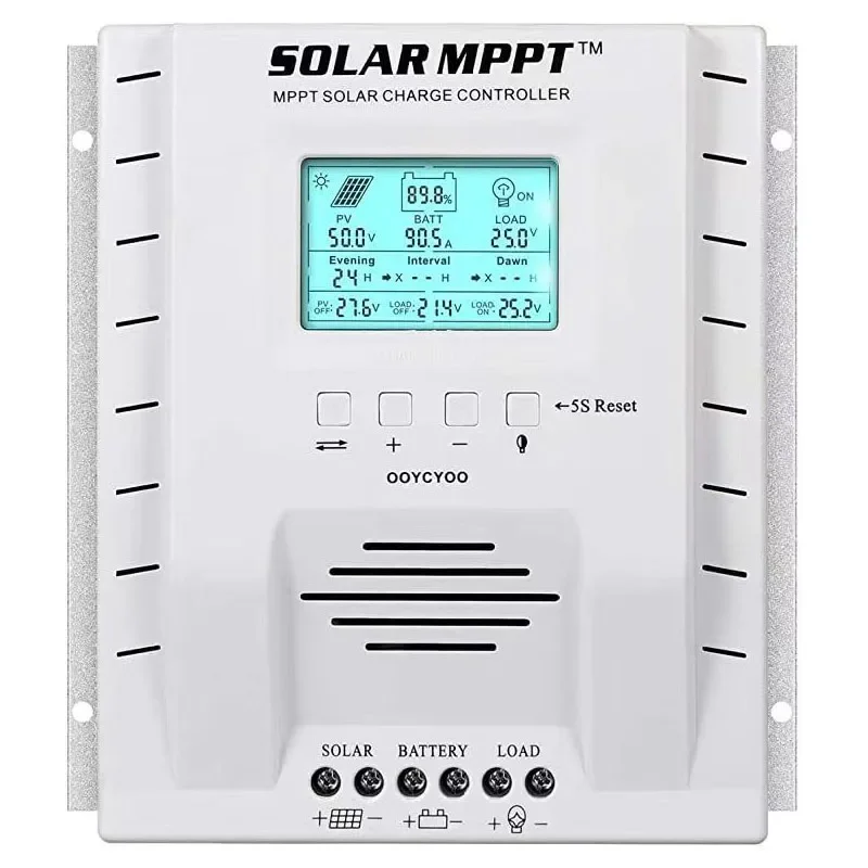 

Tengyu Tech Solar Controller MPPT 40A 60A Solar Charge Controller 12V/24V Maximum input 100V Solar Regulator