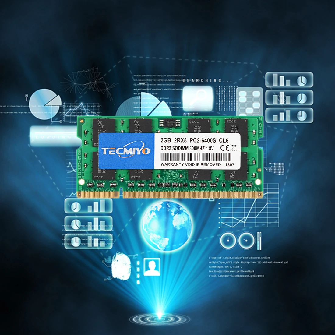 DDR2 2GB 800MHz Laptop RAM PC2-6400S 1.8V Memory Notebook
