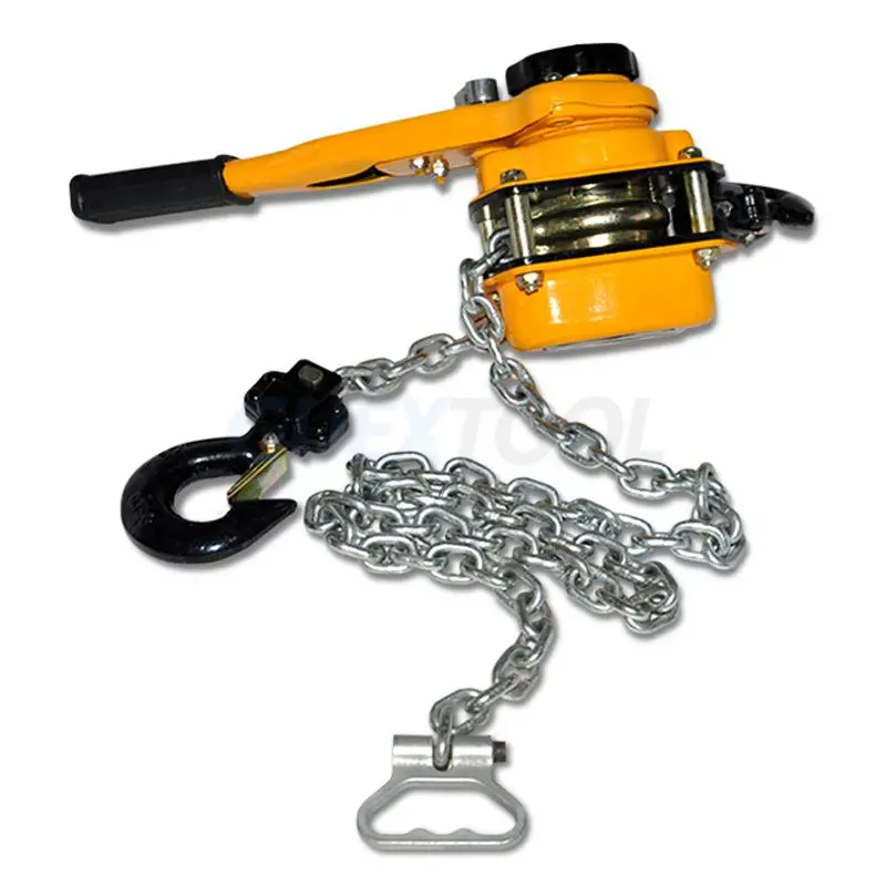 0.75t/1t/1.5t/2t Manual Manganese Steel Hook Wire Manual Traction Hoisting Tool Lever Small Hand Chain traction hoist 3M