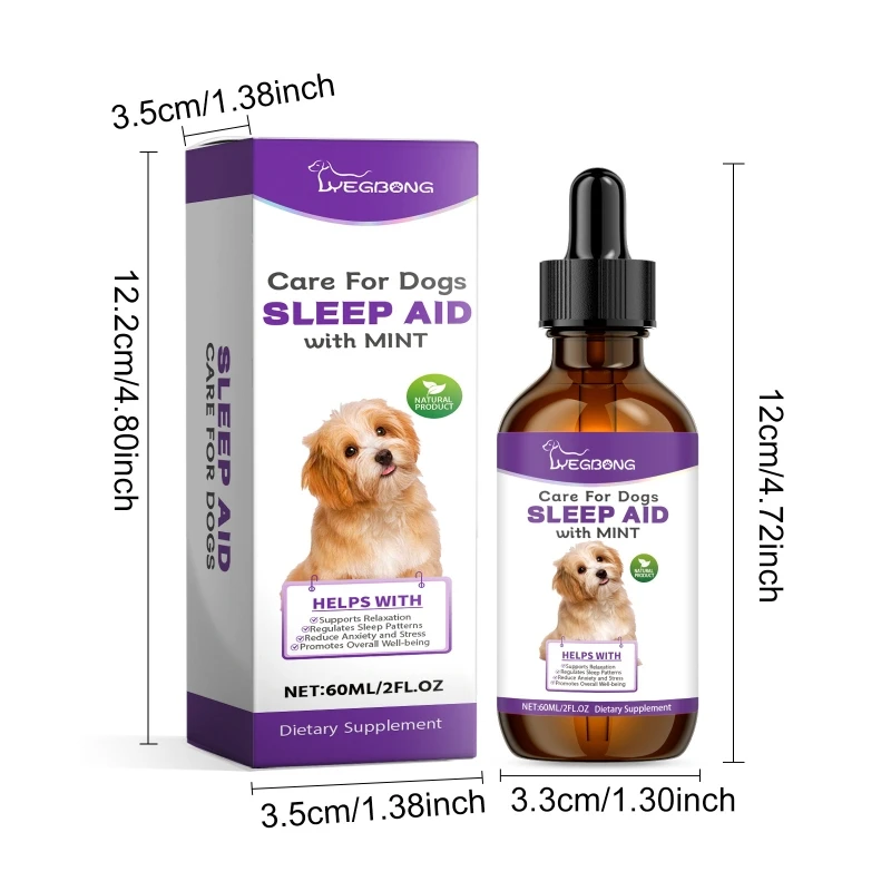 Dog Sleeps Supplement Travel Sleeps Aids for Dogs Natural Solution for Dogs Natural Aids Body Moisturizer