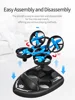 New 3in1 Water-Land-Air Airship Boat 2.4g 4-Axis Rc Drone Headless Mode 360° Flip Mini Quadcopter Drones Kid Water Toy Genuine 6