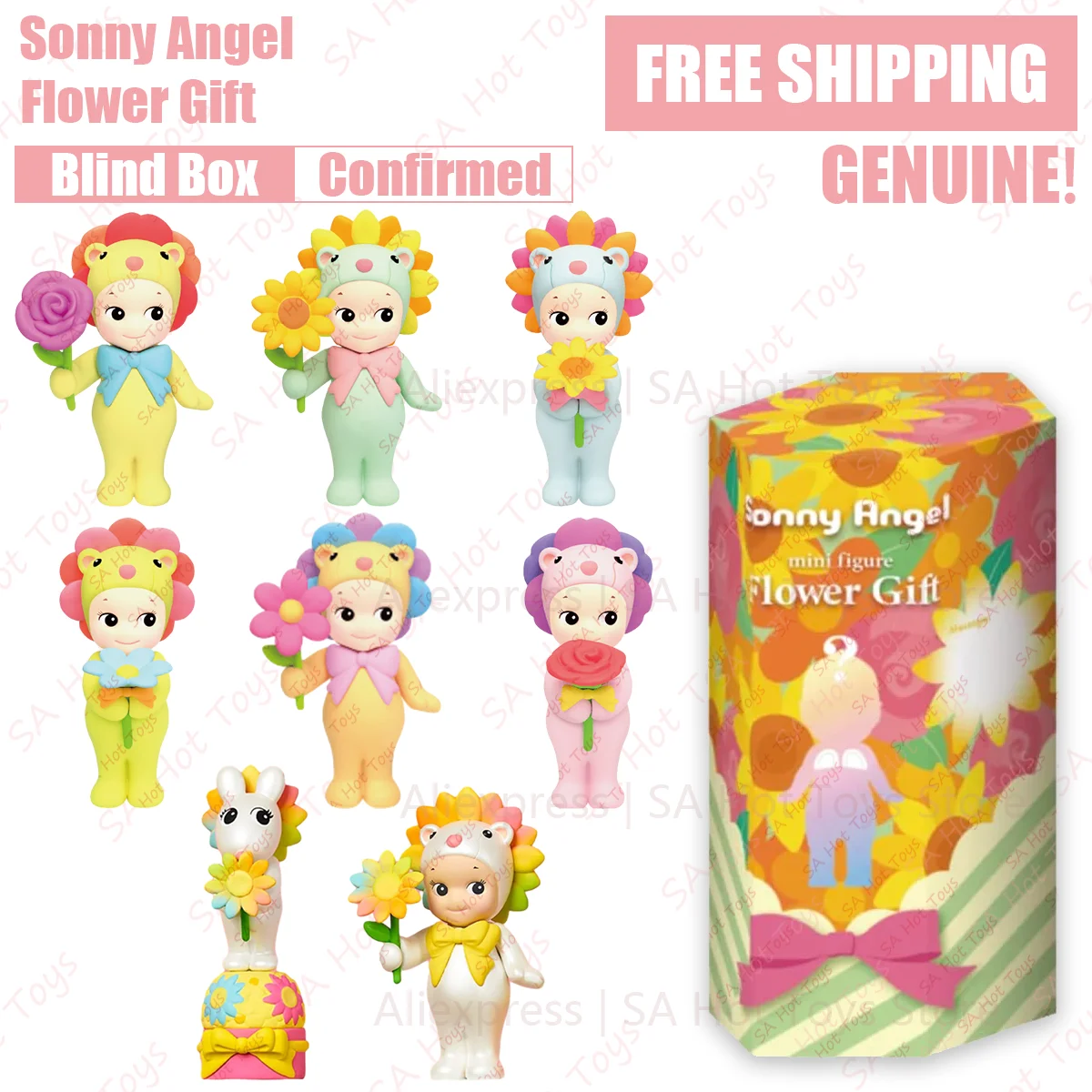 

Sonny Angel Gift of Flower Series глухая коробка подтвержденный стиль подлинный телефонный экран украшение подарок на день рождения загадочный удивитель