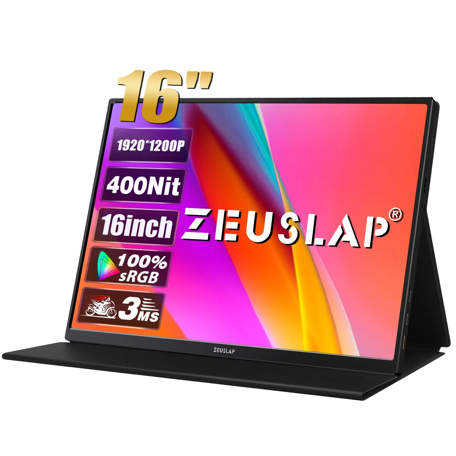 ZEUSLAP Z16Lite 16inch Portable Monitor 1200P 100percent