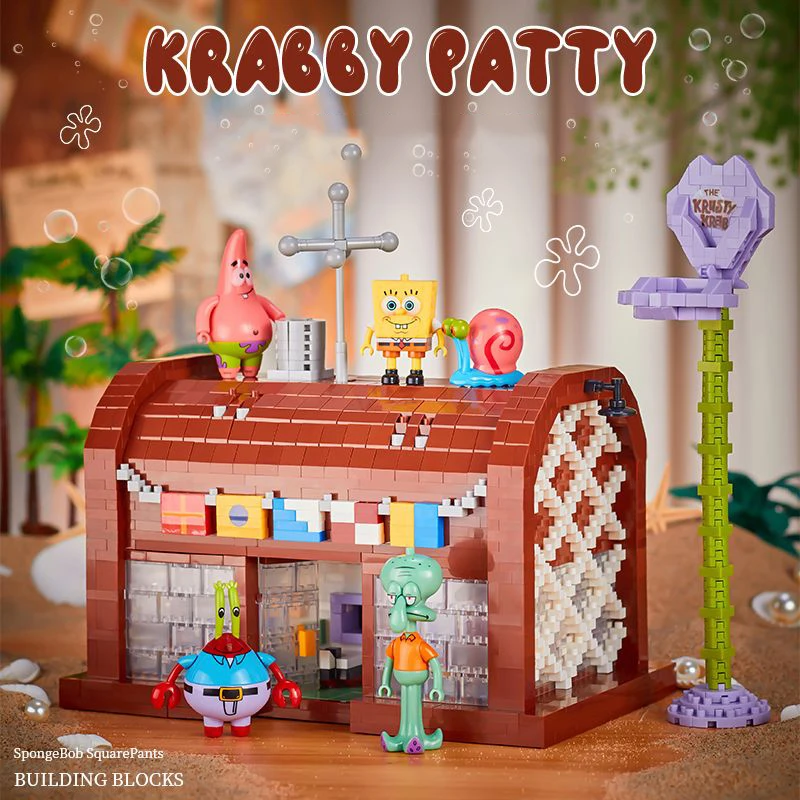 SpongeBob SquarePants Series Building Blocks Krusty Krab Pineapple