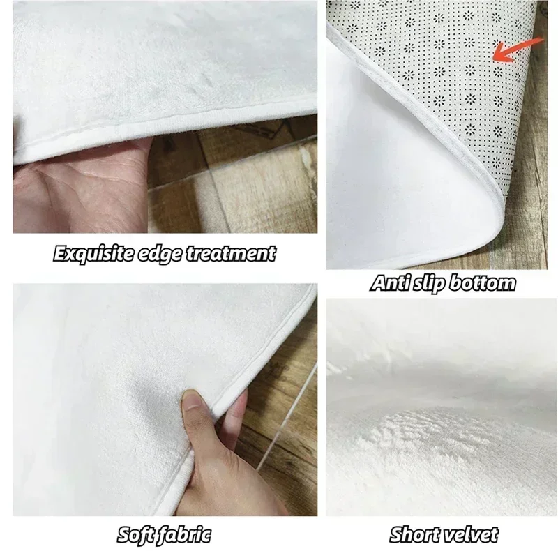 Vintage Sewing Machine Design Area Rug Non-Slip Flannel Carpet for Home Office Living Room Bedroom Decor Floor Mat floor mat non slip carpet decorative carpet