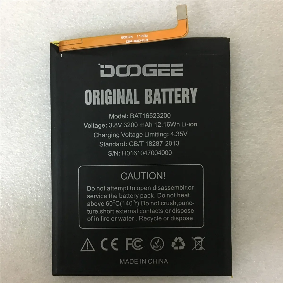 New Original Battery BAT16523200 MTK6750 Replacement 3600mAh Parts For DOOGEE Y6 Y6C Y6 Piano Smart Phone+ Free Tools