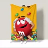 M&M's Home Interior Character Blanket 150x200 Custom Blankets Characters Knitted Plaid Microfiber Bedding Beach Towel Bed Throw 2