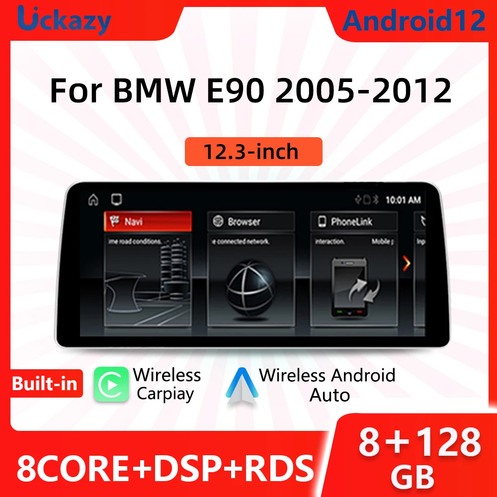 

Автомагнитола для BMW E90 E91 E92 E93 2005-2012, 1920*720P, 8 ГБ, Android 12