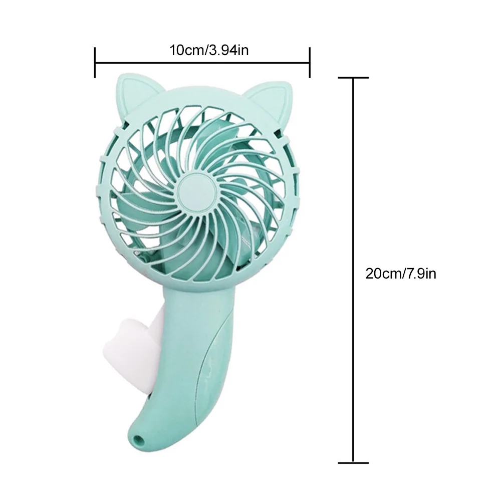 Hand-Pressed Hand-Cranked Small Fan 3 Colors Mini Portable Hand-Held Manual  Children's Cute Fan Cooling Cartoon Held Fan - AliExpress
