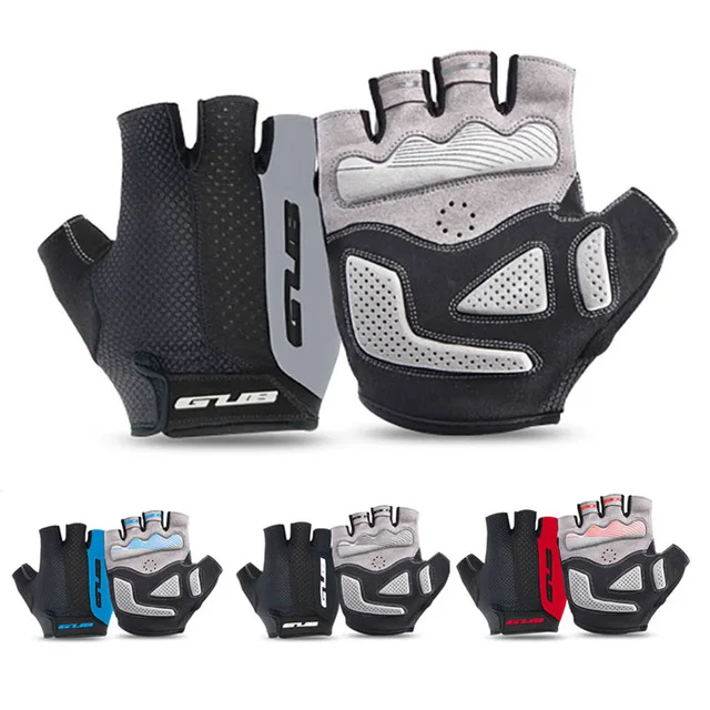 GUB Summer Cycling Gloves Gel Half Finger Shockproof Sport Gym Gloves MTB Mountain Bicycle Bike Anti-slip