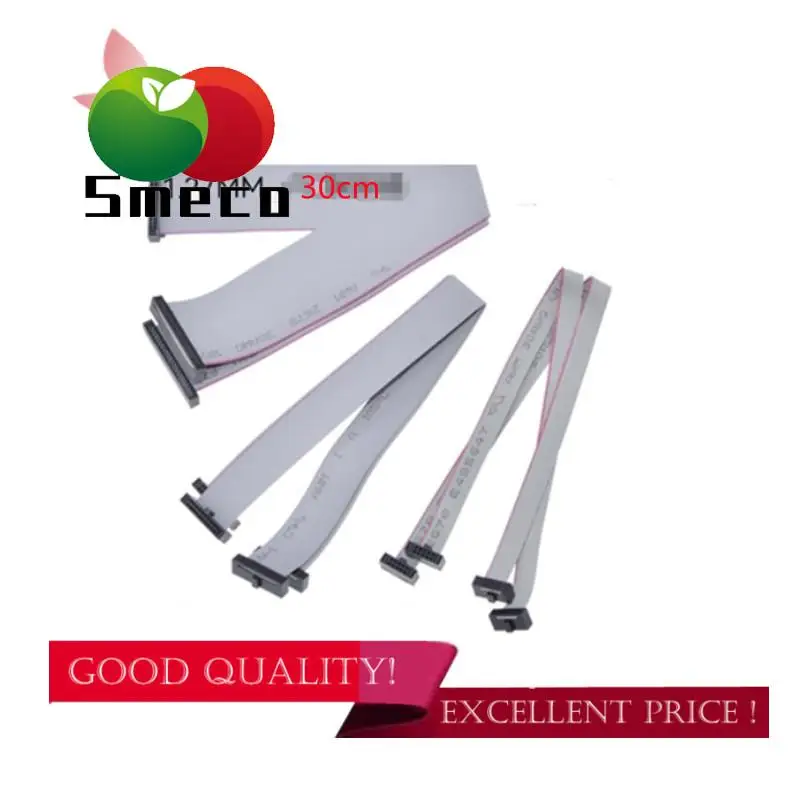 Кабель для загрузки JTAG ISP со шлейфом и плоской поверхностью, 1 изделие, 1,27 мм с блестками/8/10/14/16/20/40/50 broches 30 см, кабель