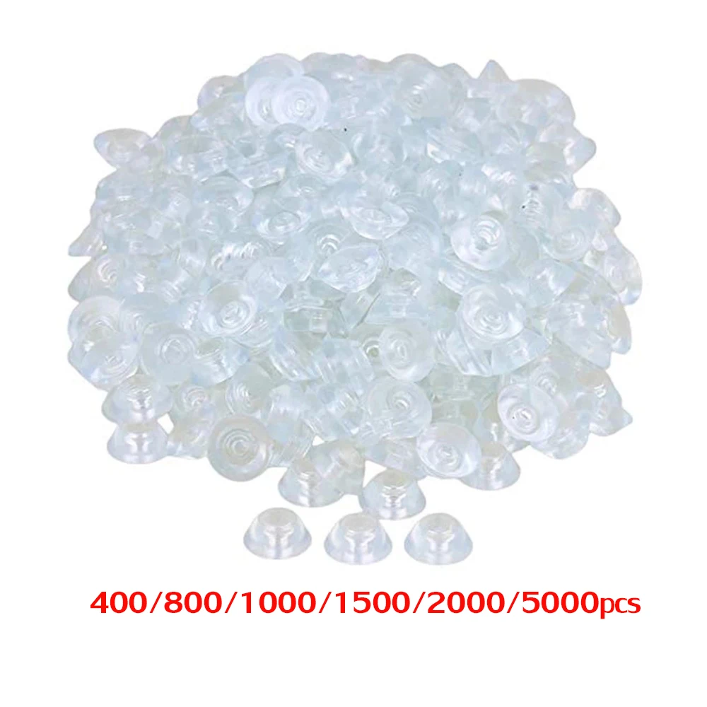

200/400/800/1000PCS Silicone Round 15x6x8mm Door Stopper Bumpers Self-adhesive Wall Protectors Furniture Feet Pads