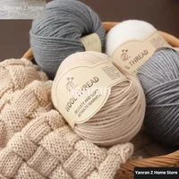 70% Australian Wool Yarn 30% Anti Pilling Four Ply Medium Coarse Hand DIY Knitting Non Pilling Wool Blended 50g Crochet Yarn 2